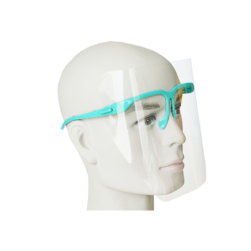 Disposable Green Clip On Face Shield