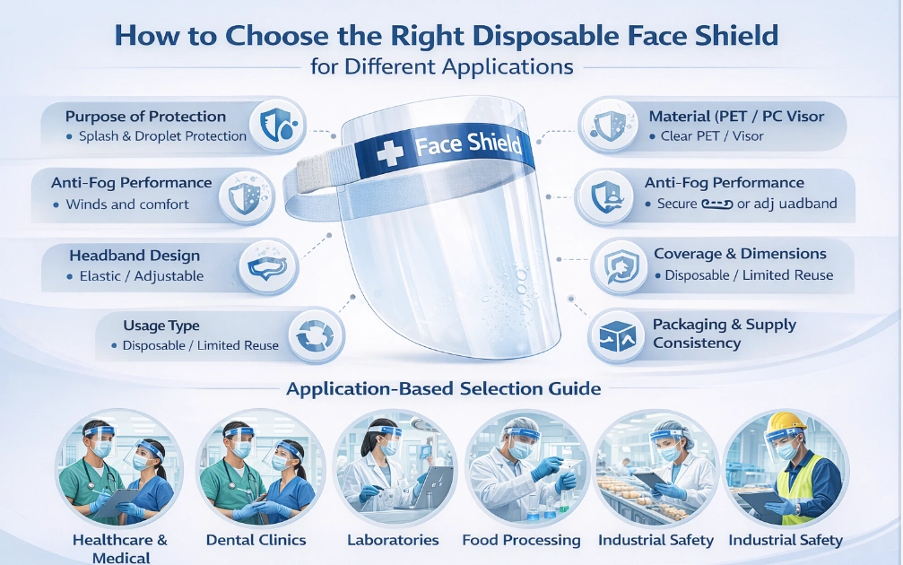 How to Choose the Right Disposable Face Shield for Different Applications